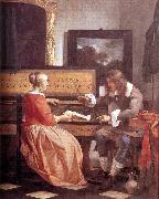 METSU, Gabriel Man and Woman Sitting at the Virginal f Spain oil painting artist